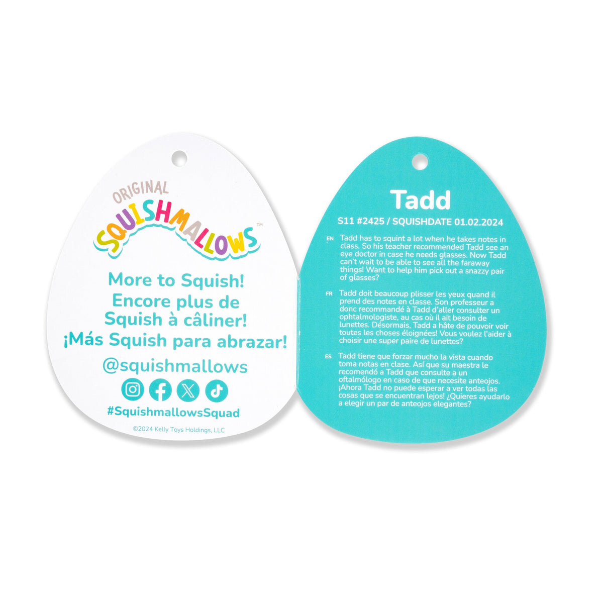 Squishmallows Premium | 11" Tadd the Frosted Pumpkin Donut | Jazwares