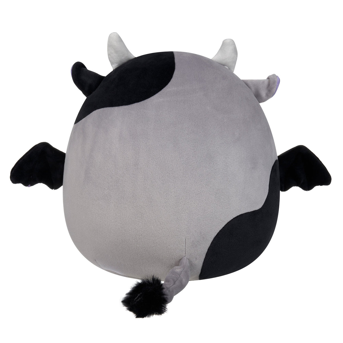 Squishmallows Sale | 12" Bridgette the Grey and Black Cow Bat | Jazwares