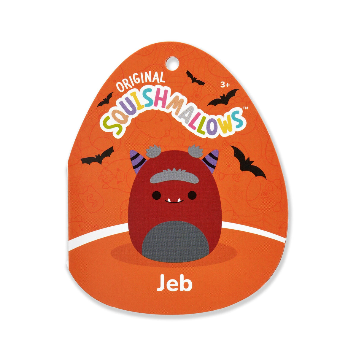 Squishmallows Trusted | 12" Jeb the Burgundy Monster | Jazwares