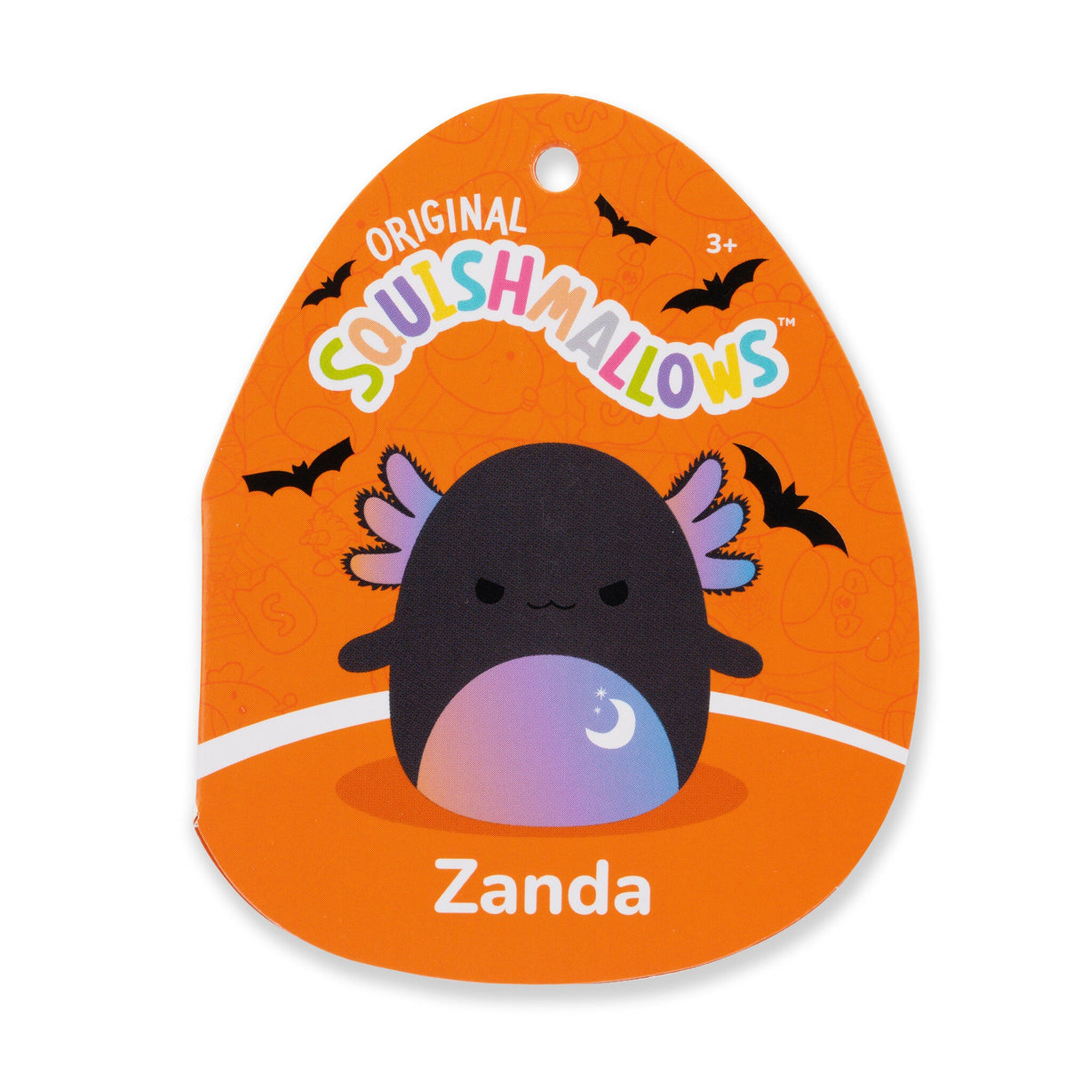 Squishmallows Essential | 5" Zanda the Charcoal Grey Celestial Axolotl | Jazwares