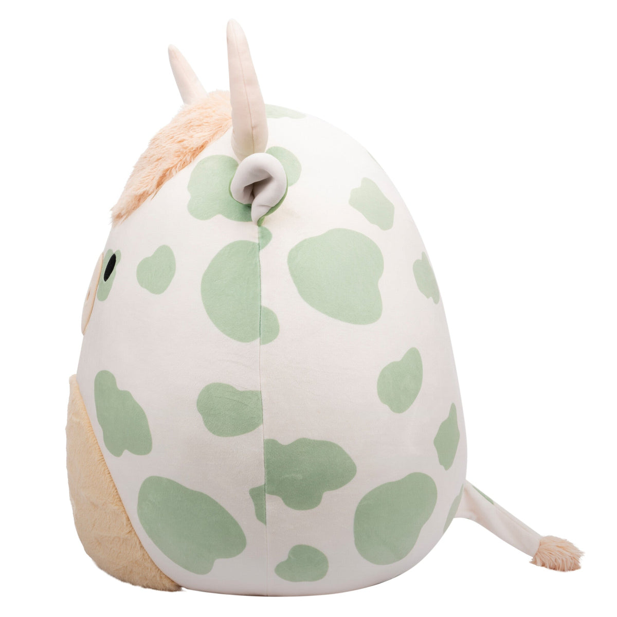 Squishmallows Essential | 20" Celestino the Sage Green Spotted Highland Cow | Jazwares