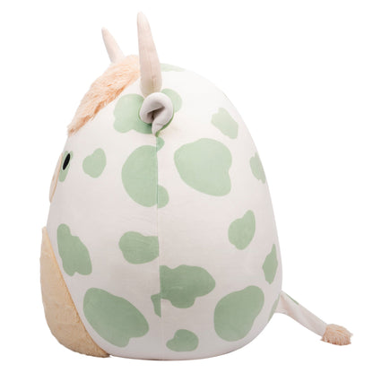 Squishmallows Essential | 20" Celestino the Sage Green Spotted Highland Cow | Jazwares