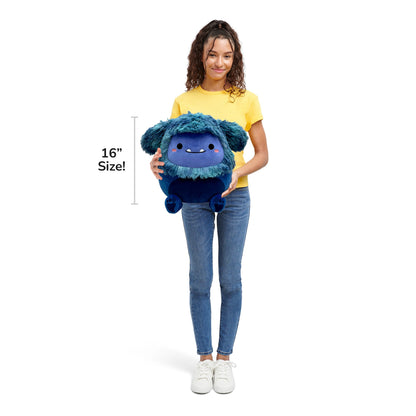Squishmallows Everyday | 16" Dani the Navy Blue Bigfoot | Jazwares