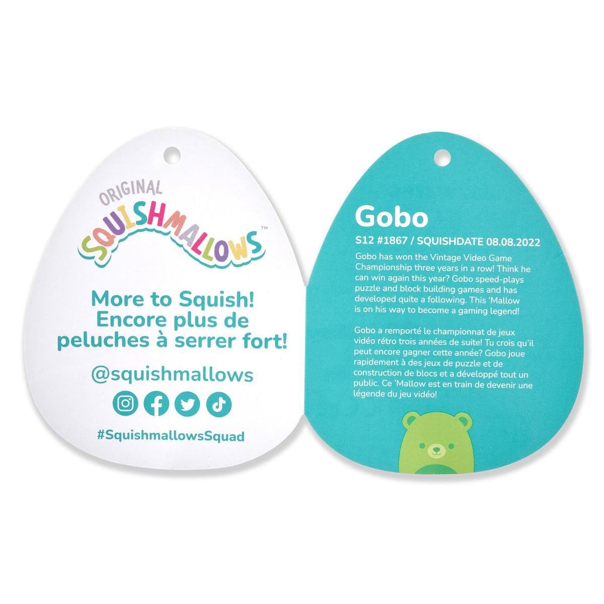 Squishmallows Signature | 12" Gobo the Neon Green Bear | Jazwares