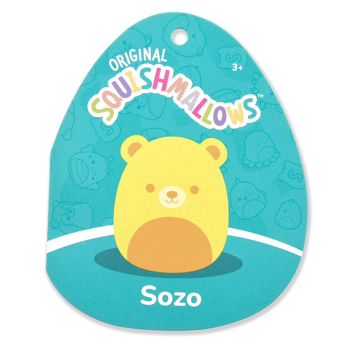 Squishmallows Classic | 12" Sozo the Neon Yellow Bear | Jazwares