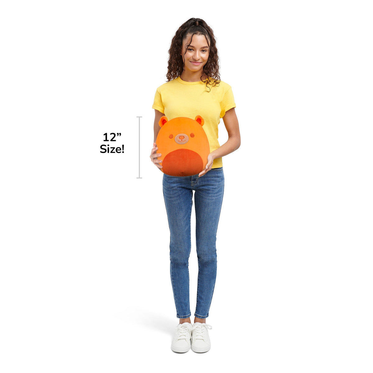 Squishmallows Deals | 12" Zapo the Neon Orange Bear | Jazwares