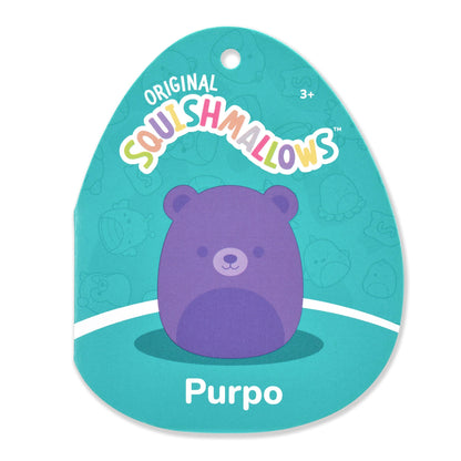 Squishmallows New | 12" Purpo the Neon Purple Bear | Jazwares