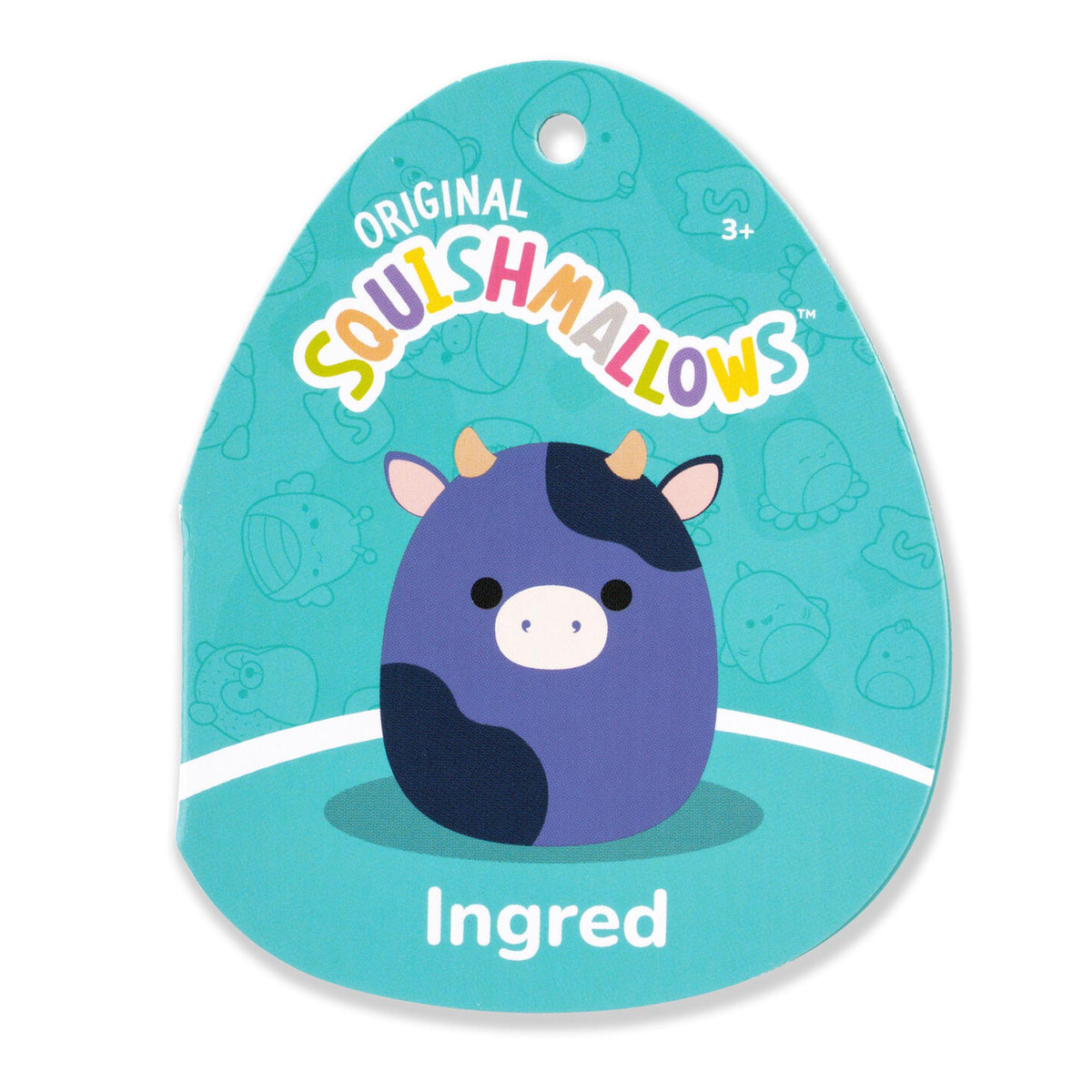 Squishmallows Best Price | 8" Ingred the Purple and Black Spotted Cow | Jazwares