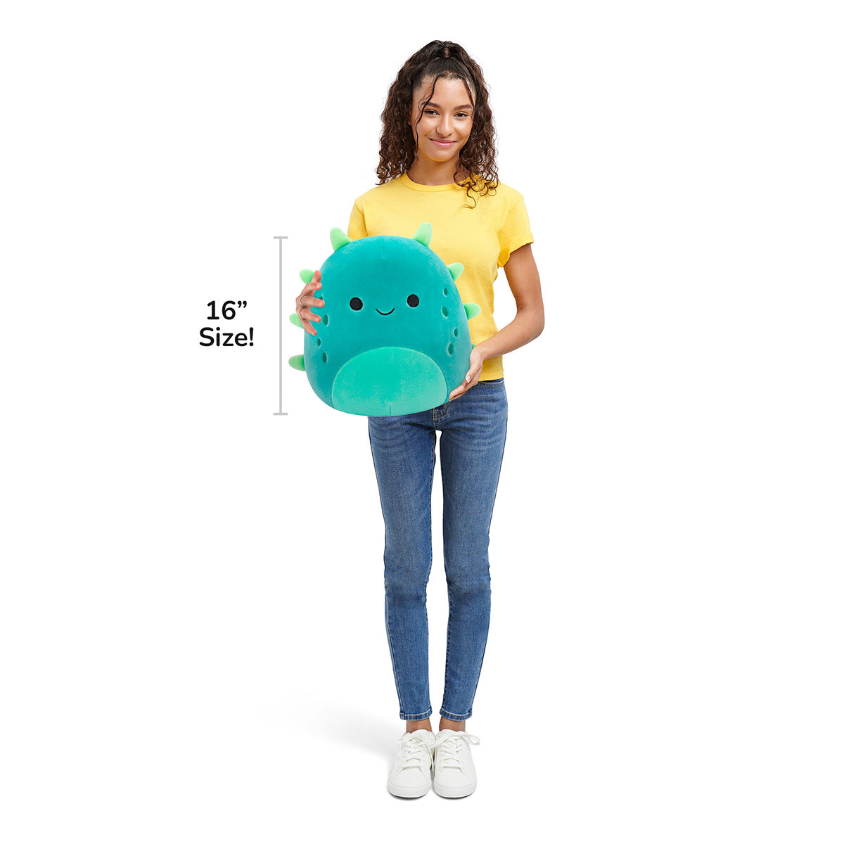 Squishmallows Featured | 16" Wasabi the Green Sea Cucumber | Jazwares