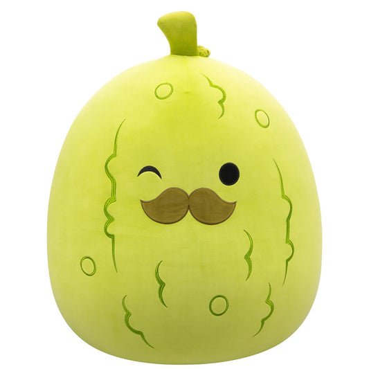 Squishmallows Latest | 24-Inch Charles the Pickle with Mustache | Jazwares