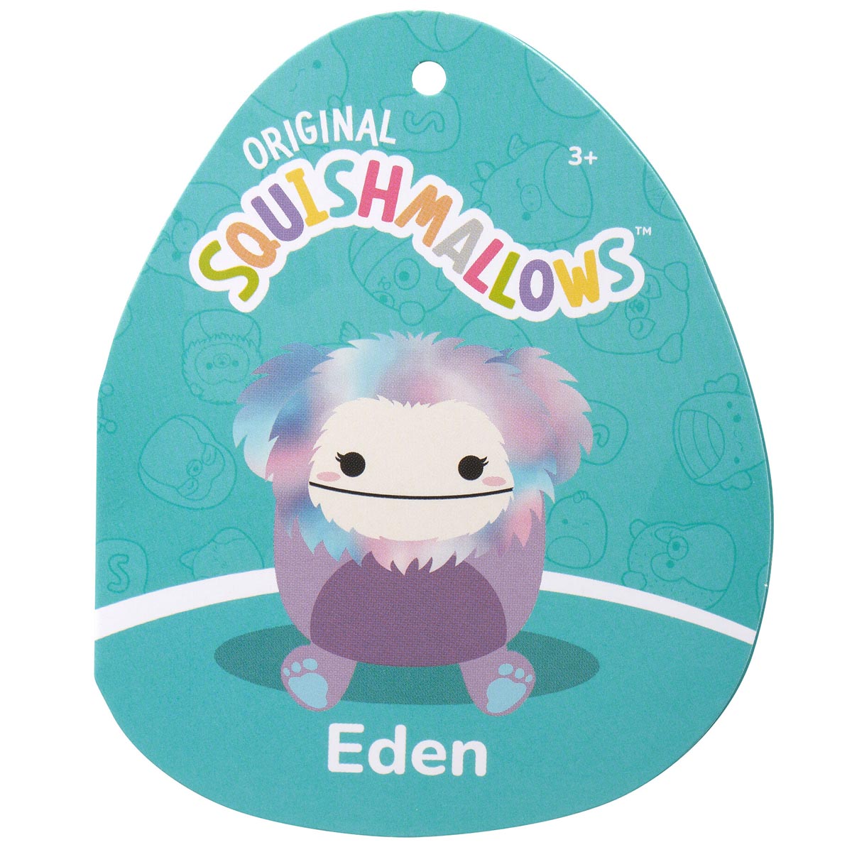 Squishmallows Essential | 10" Eden the Purple Bigfoot | Jazwares