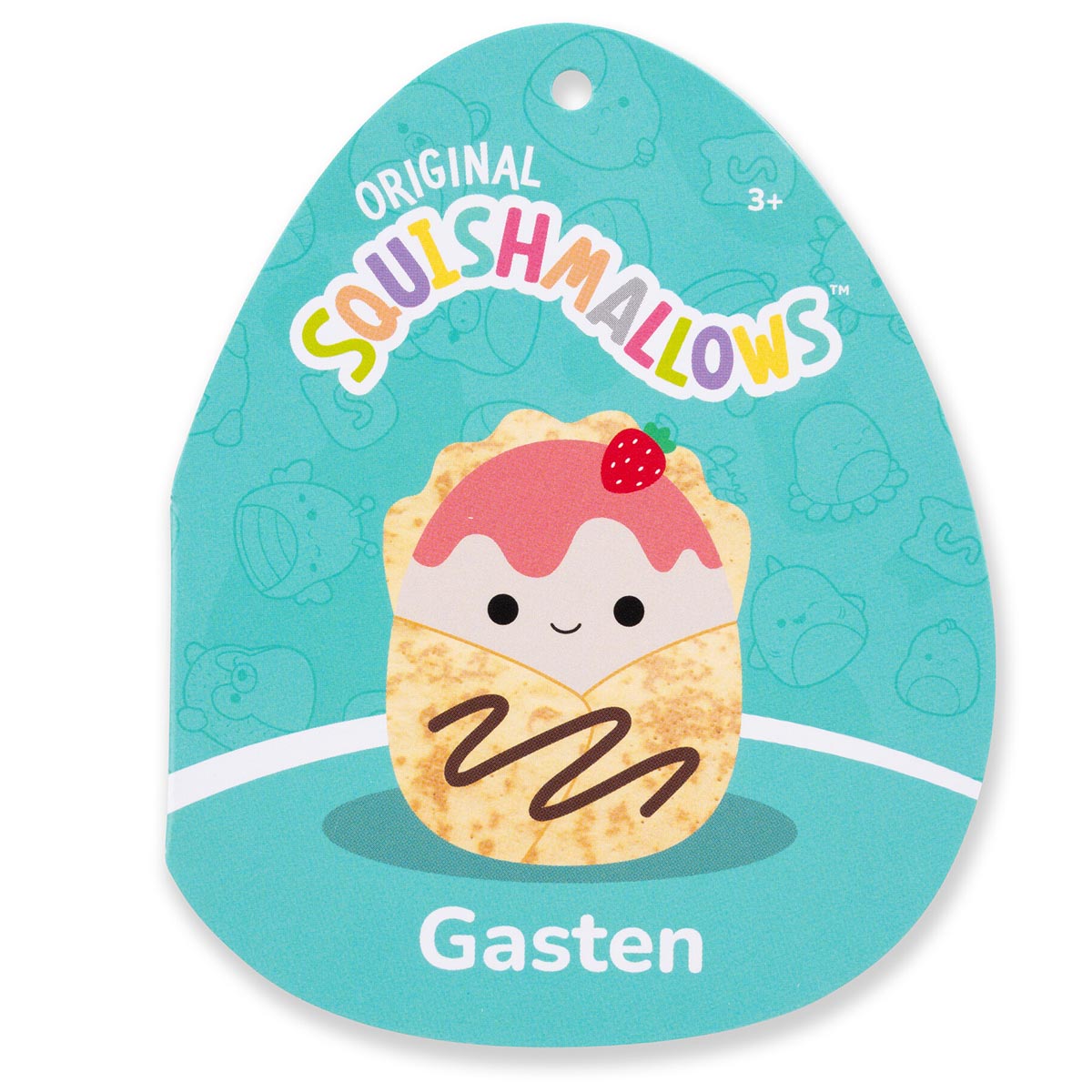 Squishmallows Classic | 7.5" Gasten the Strawberry Crepe | Jazwares