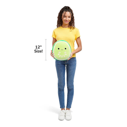 Squishmallows Deals | 12" Carmichael the Green Cucumber Slice | Jazwares