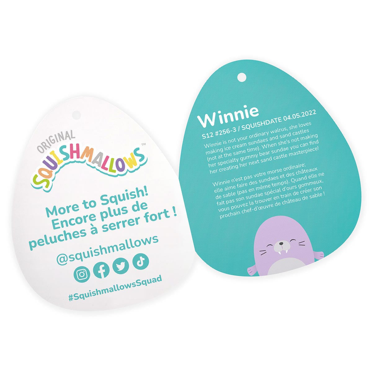Squishmallows Trusted | 12" Winnie the Purple Walrus | Jazwares