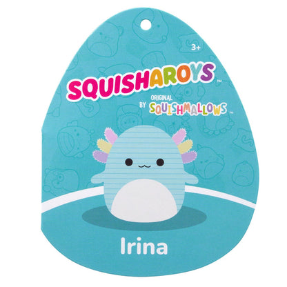 Squishmallows Smart Buy | 8" Irina the Teal Corduroy Axolotl | Jazwares