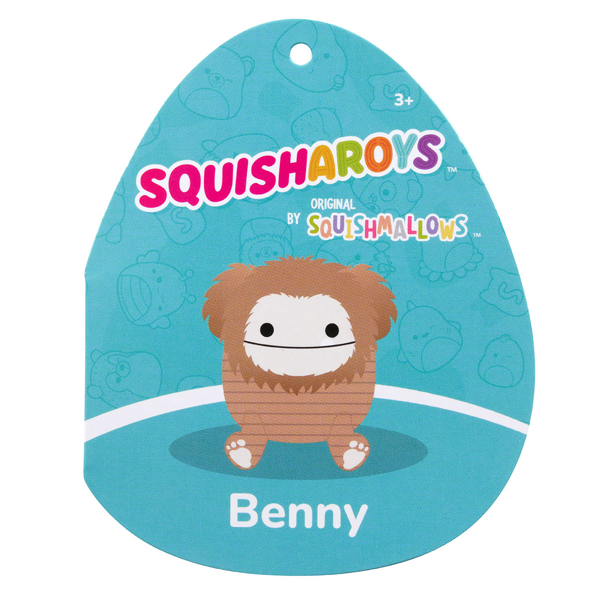 Squishmallows Premium | 8" Benny the Brown Corduroy Bigfoot | Jazwares