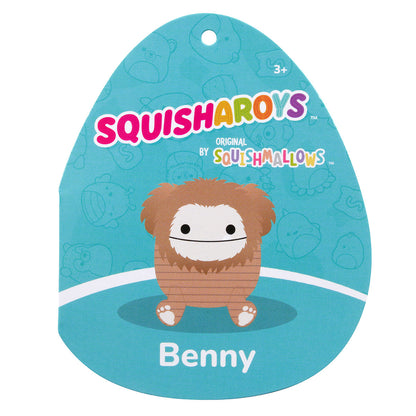 Squishmallows Premium | 8" Benny the Brown Corduroy Bigfoot | Jazwares