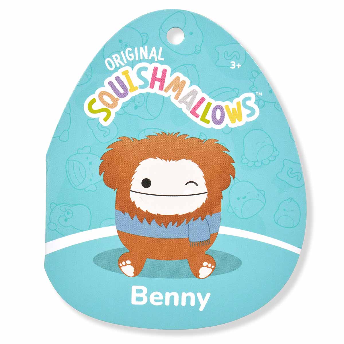 Squishmallows New | 12" Benny the Bigfoot With Scarf | Jazwares