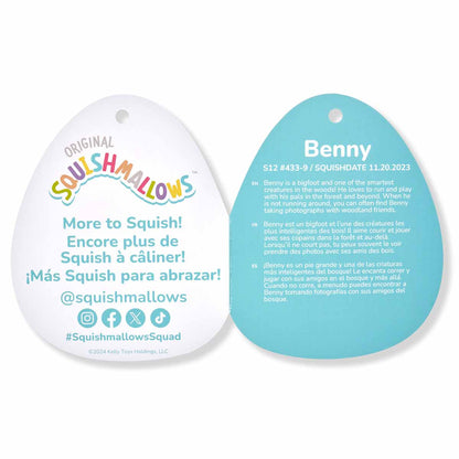 Squishmallows New | 12" Benny the Bigfoot With Scarf | Jazwares