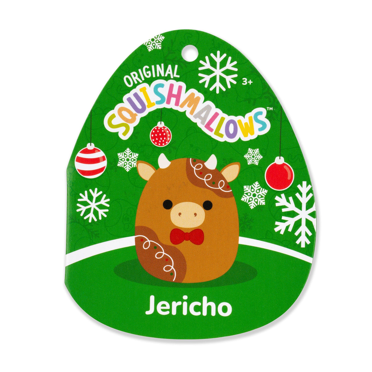Squishmallows Featured | 12" Jericho the Gingerbread Cow | Jazwares