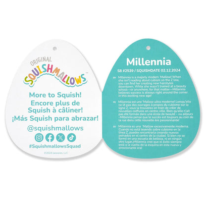 Squishmallows Everyday | Millennia the Grey Velvet Bat | Jazwares