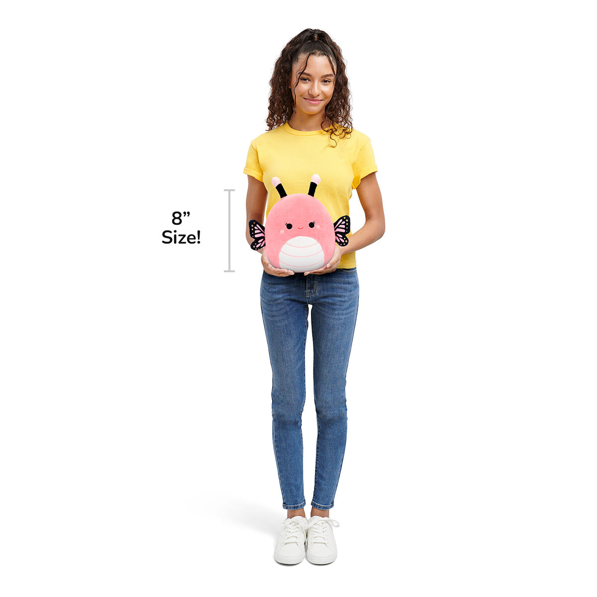 Squishmallows New | 8" Andreina the Pink Monarch Butterfly | Jazwares