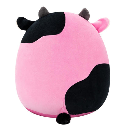 Squishmallows Popular | 8" Pollyanna the Black and Pink Cow | Jazwares