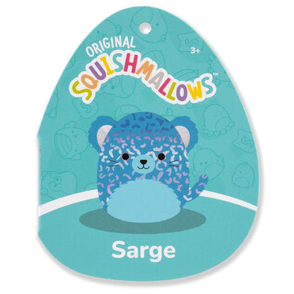 Squishmallows Value | 8" Sarge the Blue Jaguar with Iridescent Spots | Jazwares